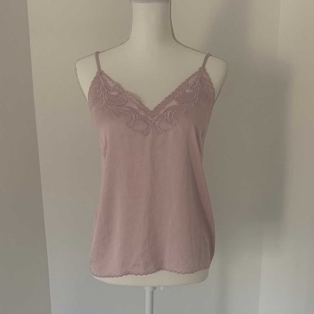 Express Mauve Lace Detail Cami Top
